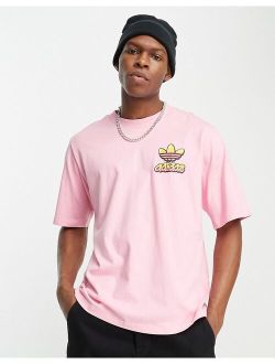 x Jeremy Scott graphic T-shirt in pink