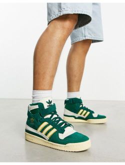Forum 84 Hi sneakers in green and white
