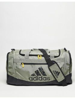 performance adidas Training Defender medium duffle bag in gray