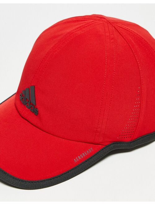 adidas performance adidas Training cap in red with black piping
