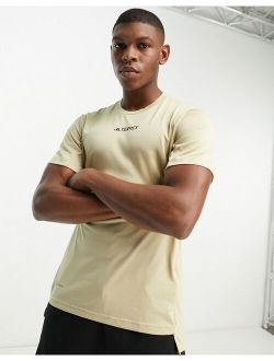 performance adidas Terrex T-shirt in beige