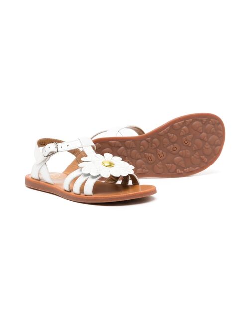 Pom D'api flower-detail sandals