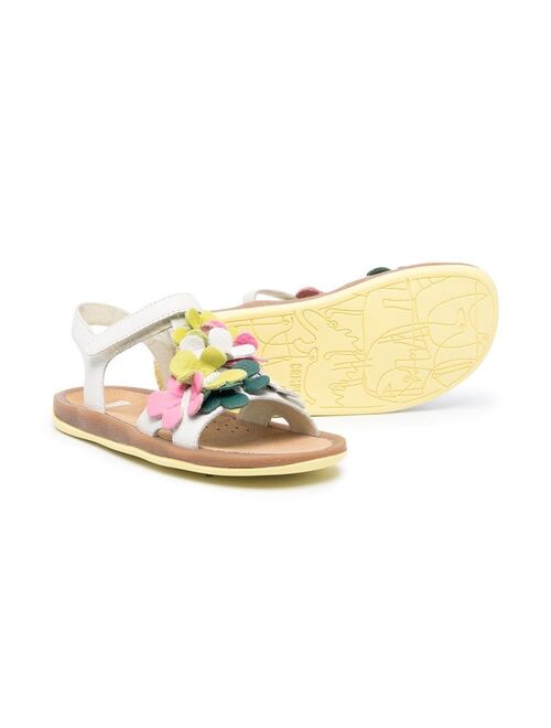 Camper Kids Bicho floral-applique detail sandals