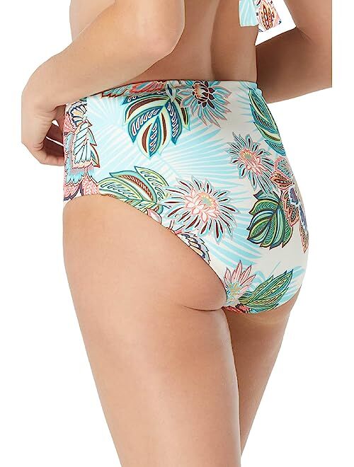 COCO REEF Tropical Lotus Reversible High-Waist Bottoms