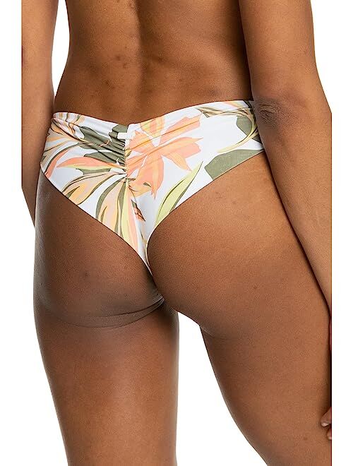 Roxy Printed Beach Classics Cheeky Bikini Bottoms
