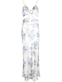 Reformation Poppies floral-print silk long dress