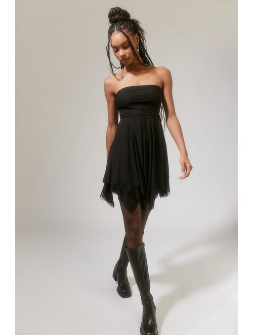 Urban Outfitters UO Gemma Lace Strapless Mini Dress