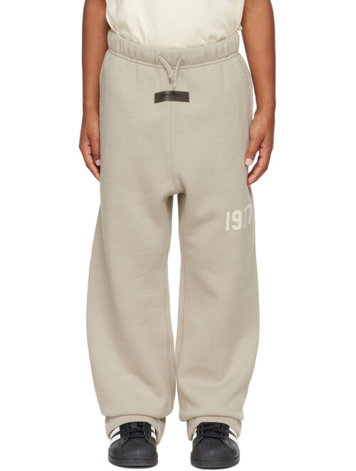 ESSENTIALS Kids Gray '1977' Relaxed Lounge Pants