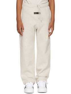 ESSENTIALS Kids Off-White '1977' Relaxed Lounge Pants
