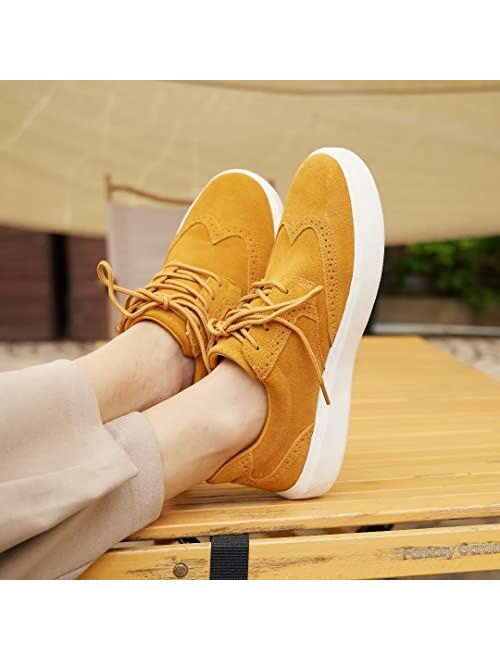 OrthoComfoot Men's Fashion Sneakers with Arch Support, Ergonomic Shoes for Plantar Fasciitis, Orthopedic Casual Shoes for Achilles Tendonitis,Flat Feet