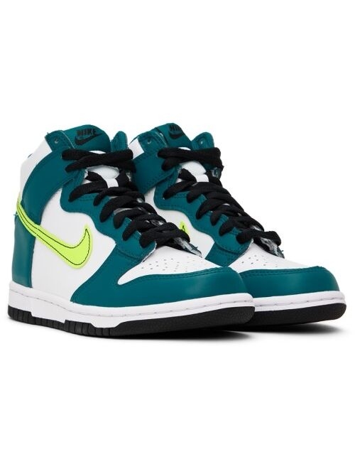 NIKE Kids Blue & White Dunk High Little Kids Sneakers