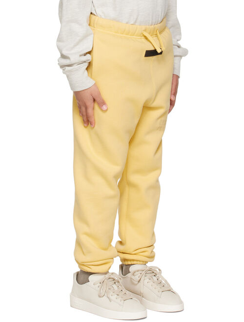 ESSENTIALS Kids Yellow Bonded Lounge Pants