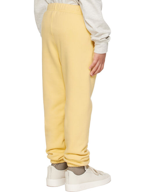 ESSENTIALS Kids Yellow Bonded Lounge Pants