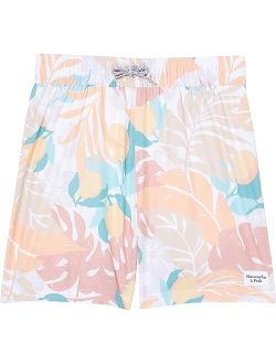 abercrombie kids Tropical Sibling Print Trunks (Little Kids/Big Kids)