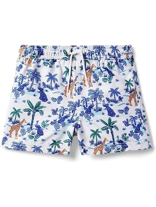 Janie and Jack Printed Swim Shorts (Toddler/Little Kids/Big Kids)