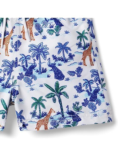 Janie and Jack Printed Swim Shorts (Toddler/Little Kids/Big Kids)