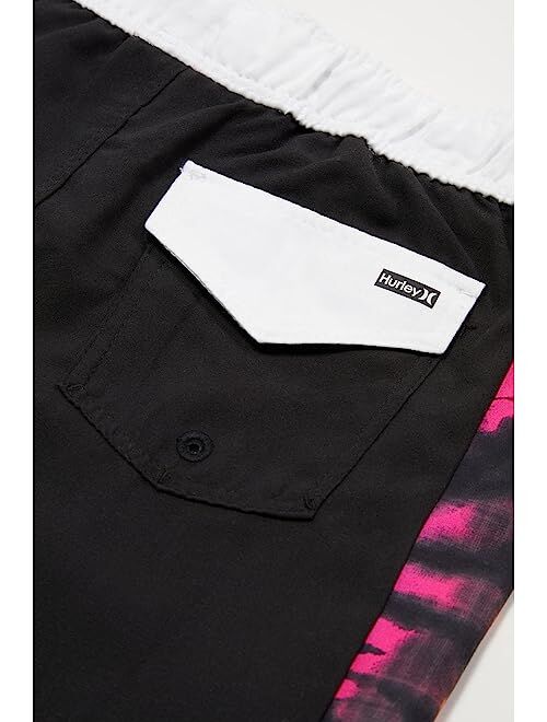 Hurley Kids Tie-Dye Panel Pull-On Swim Trunks (Little Kids)