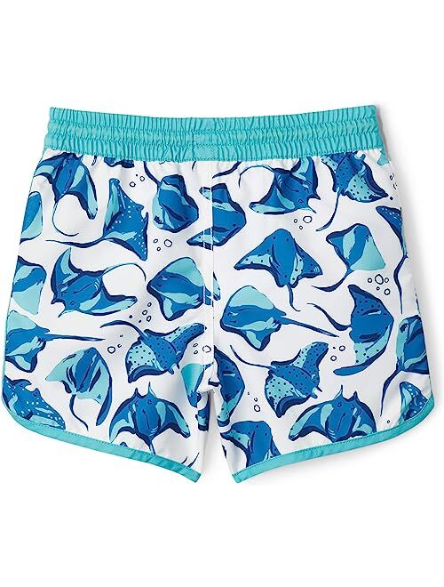 Hatley Kids Painted Sting Rays Swim Shorts (Toddler/Little Kids/Big Kids)