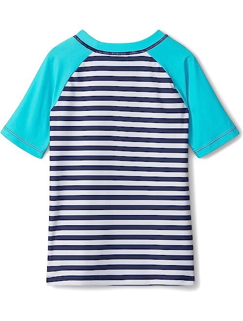 Hatley Kids Underwater Stripes Short Sleeve Rashguard (Toddler/Little Kids/Big Kids)