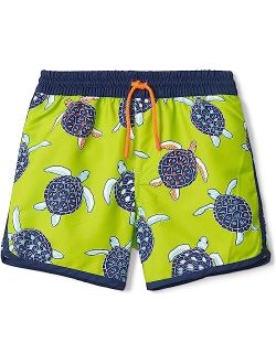 Kids Tropical Turtles Swim Shorts (Toddler/Little Kids/Big Kids)