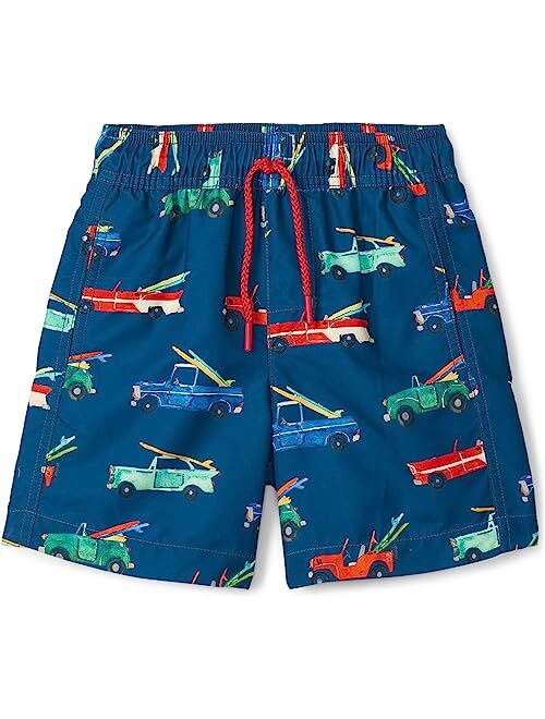 Hatley Kids Surf Cars Swim Trunks (Toddler/Little Kids/Big Kids)