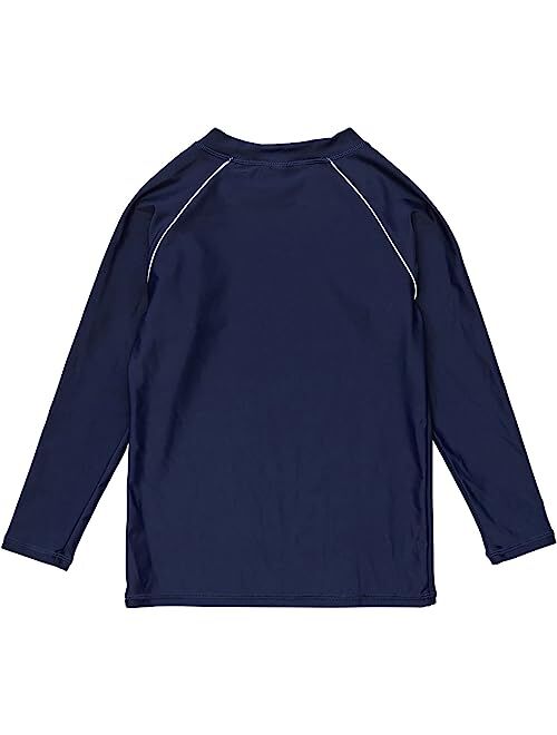 Snapper Rock Toddler|Child Boys Navy Sustainable LS Rash Top