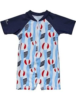 Snapper Rock Beach Bounce Sustainable Short Sleeve Sunsuit (Infant/Toddler)