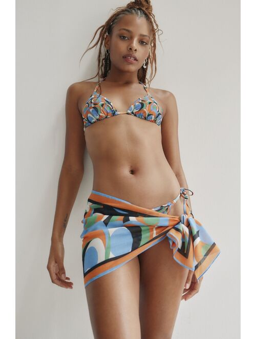 Solid & Striped Mini Sarong Cover-Up