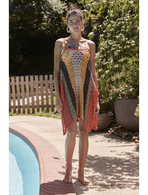 Agua Bendita Calicos Crochet Tunic Cover-Up