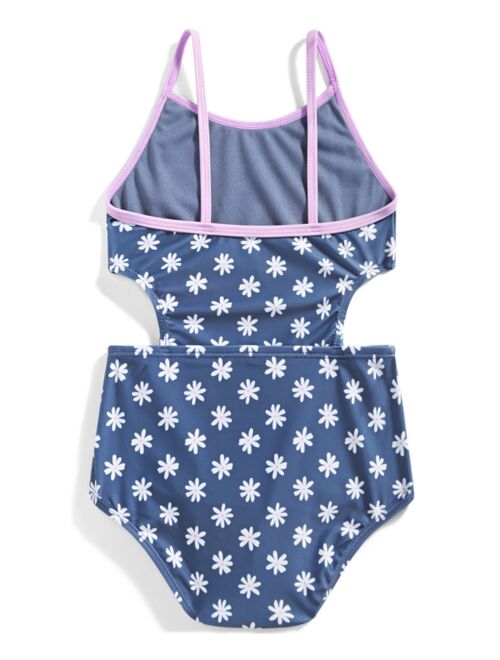 ID IDEOLOGY Toddler & Little Girls Ditsy Daisy One-Piece Swimsuit, Created for Macy's