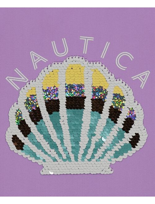 NAUTICA Little Girls Flip Sequin Seashell One-Piece Swimsuit
