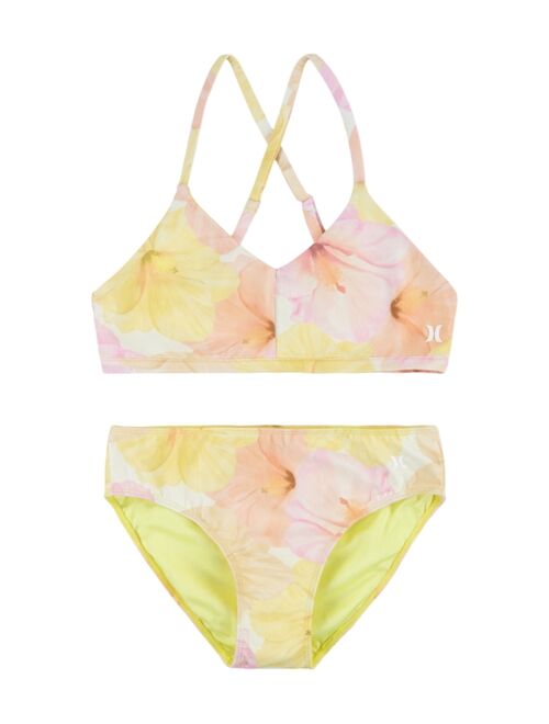 HURLEY Big Girls Carissa Moore Bikini Swimsuit, 2 Piece set