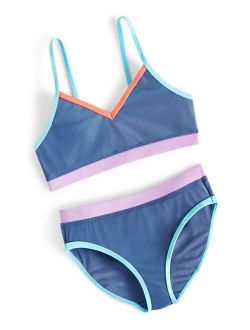 ID IDEOLOGY Toddler & Little Girls 2-Pc. Colorblocked Swimsuit, Created for Macy's