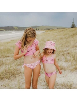 SNAPPER ROCK Toddler|Child Girls Palm Paradise Sustainable X Back Bikini