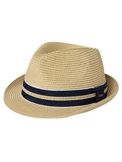 Comhats Oversize XL XXL Summer Straw Sun Hats Fedoras Panama Trilby Dress Derby Packable Mens