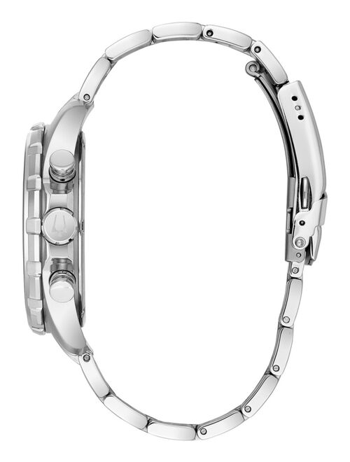 BULOVA Men's Chronograph Marine Star Stainless Steel Bracelet Watch 43mm