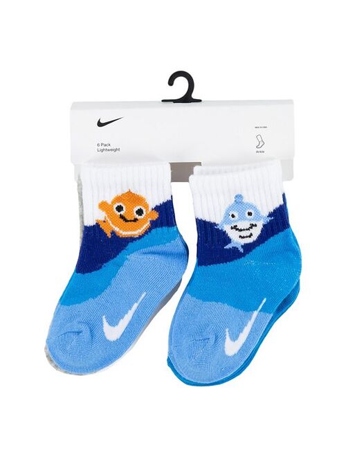 Baby / Toddler Nike Baby Shark 6 Pack Low Cut Socks