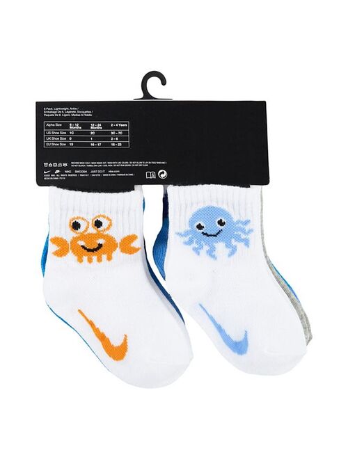 Baby / Toddler Nike Baby Shark 6 Pack Low Cut Socks