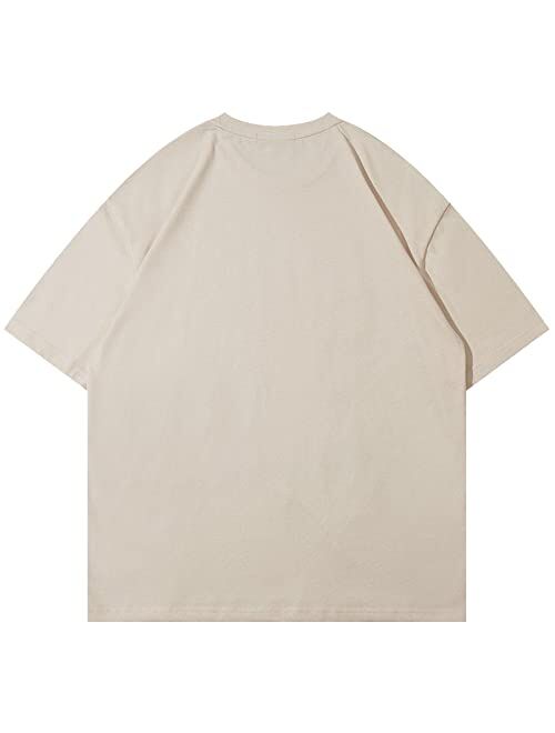 Aelfric Eden Men's Love Balloon Graphic Tees Summer Short Sleeve Printed Cotton T Shirts Casual Harajuku Tops