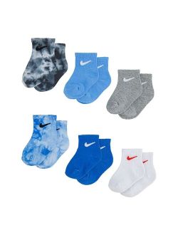 Baby/Toddler Boy Nike 6-Pack Swoosh Ankle Socks