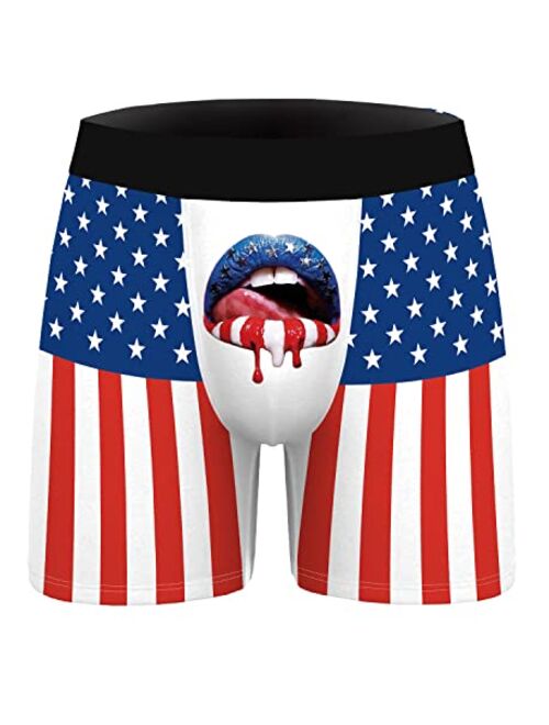 Ainuno Novelty Boxers Mens Funny Boxer Briefs Underwear Gag Gifts for Men No Fly