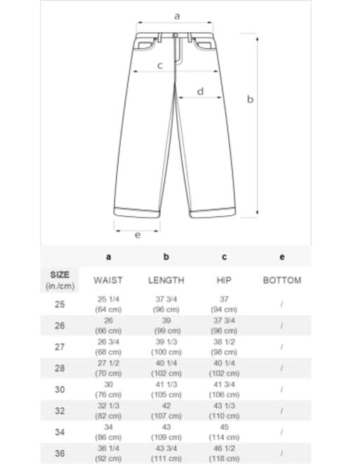 Aelfric Eden Mens Graphic Print Y2K Streetwear Fashion Jeans Baggy Straight Fit Wide Leg Pants Casual Denim Trousers