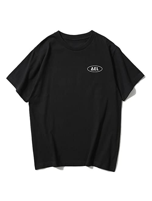 Aelfric Eden Premium Cotton T-Shirt with Brand Logo Unisex Oversized Short Sleeve Casual Crewneck Top