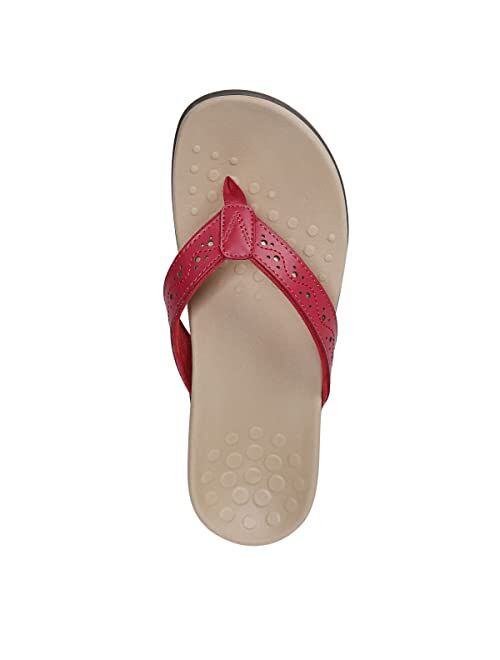 Vionic Women's Flip Flop Aliza Sandal Comfortable Sandals That Includes a Built-in Arch Support Orthotic Footbed that Corrects Pronation, helps Heel Pain Relief, and Plan