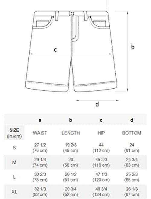 Aelfric Eden Men's Cargo Shorts Relaxed Fit Elastic Waist Drawstring Loose Fit Cotton Shorts Summer with Multi Pockets