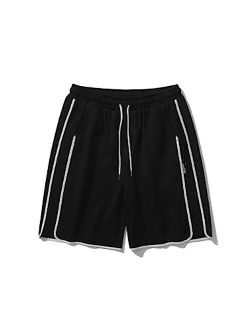 Aelfric Eden Mens Sweat Shorts Graphic Cargo Shorts Casual Summer Shorts Y2k Streetwear Baggy Jorts with Drawstring
