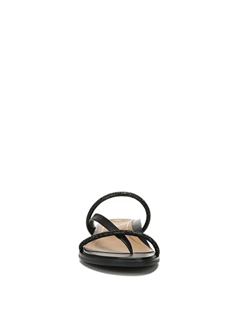 Vionic Women's Citrine Prism Flat Comfort Sandal- Supportive Slide Walking Sandals That Includes an Orthotic Insole and Cushioned Outsole for Arch Support, Medium and Wid