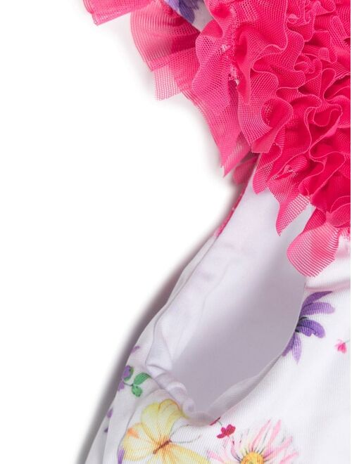 Monnalisa floral-print ruched bikini set