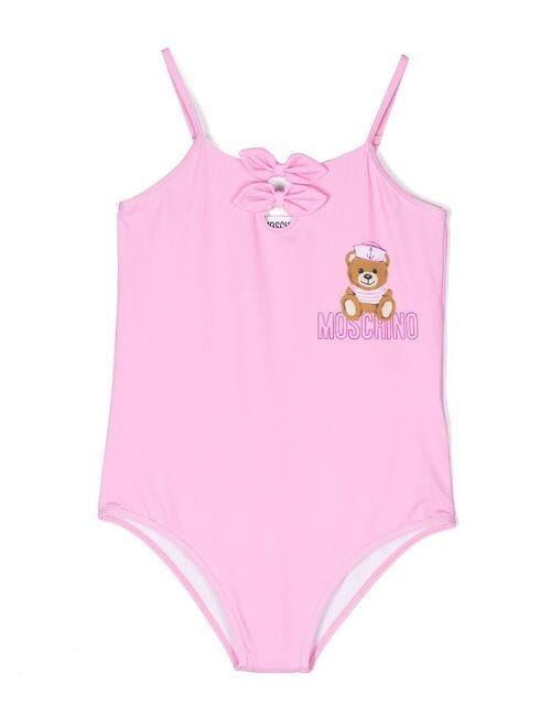 Moschino Kids Teddy Bear-print swimsuit