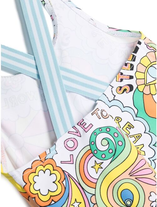 Stella McCartney Kids graphic-print swimsuit